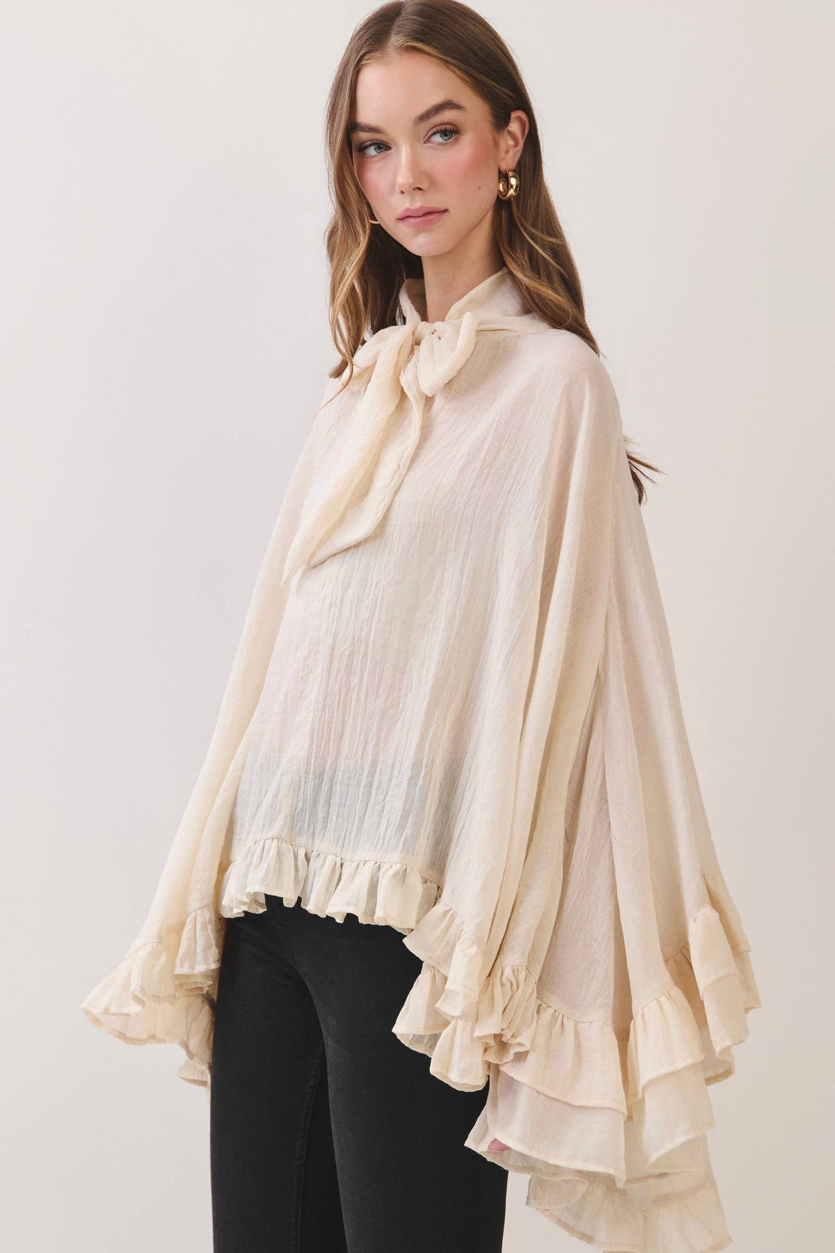 In Full Swing Poncho Top