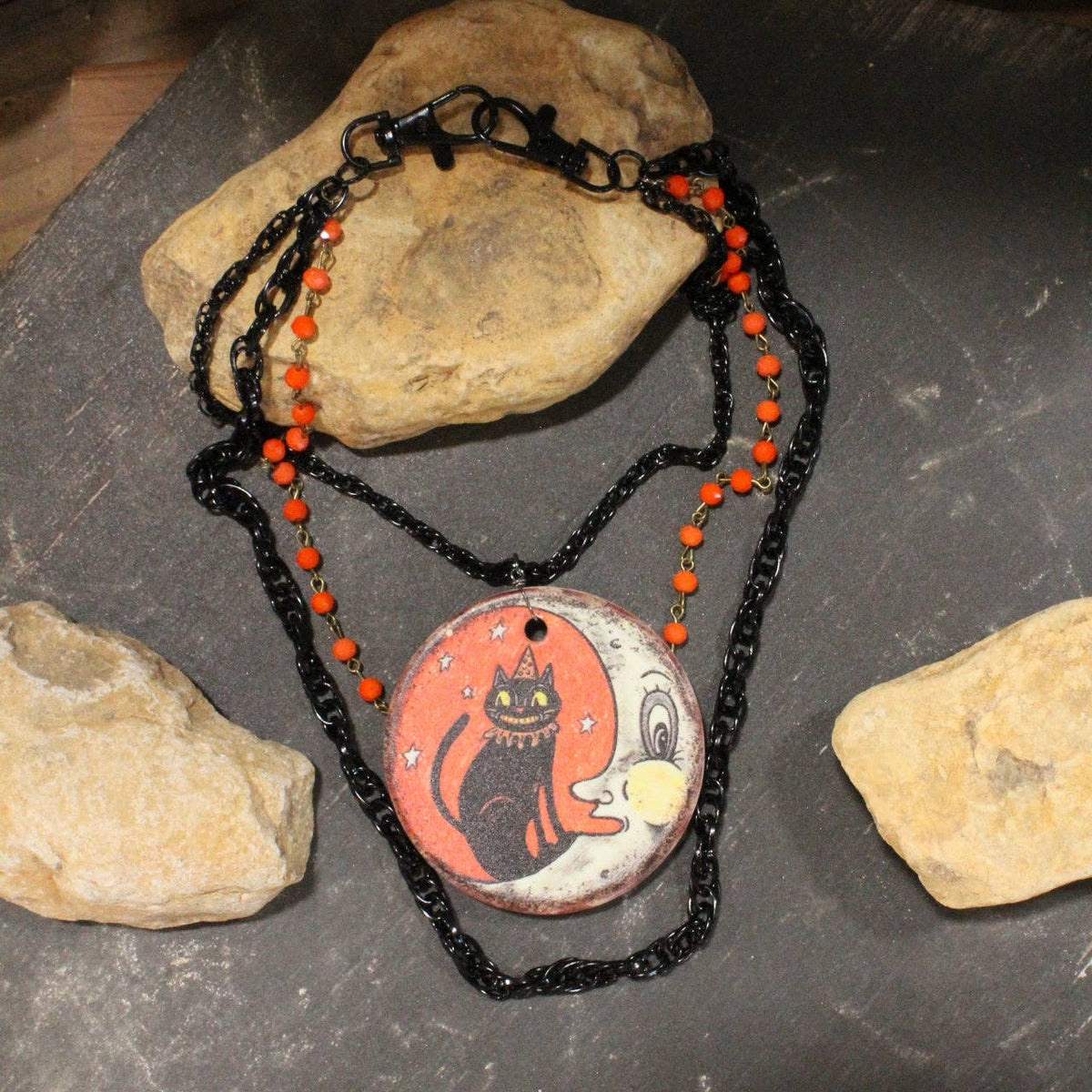 Vintage Halloween Fun Layered Necklace
