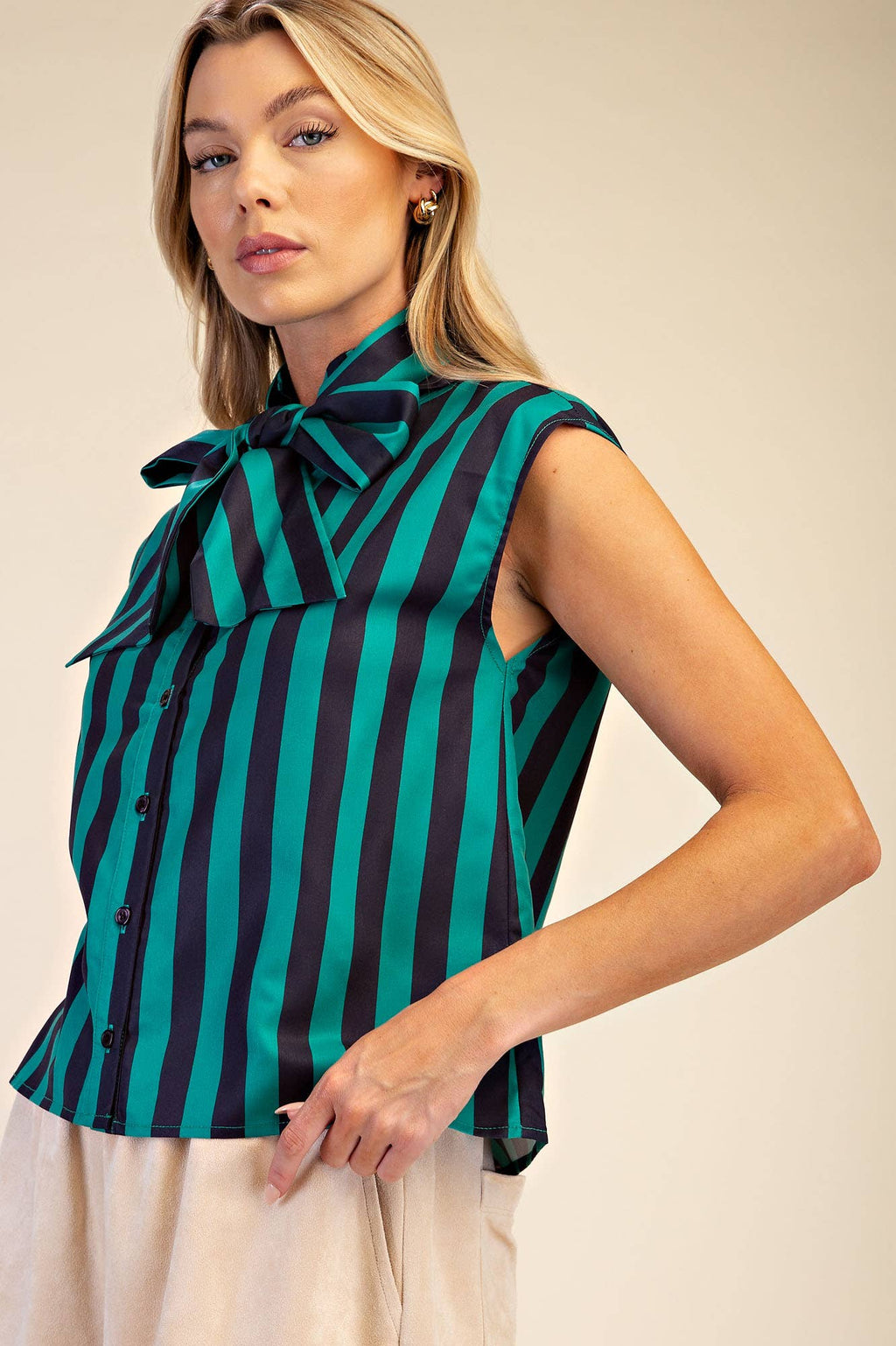 All Tied Up Striped Top