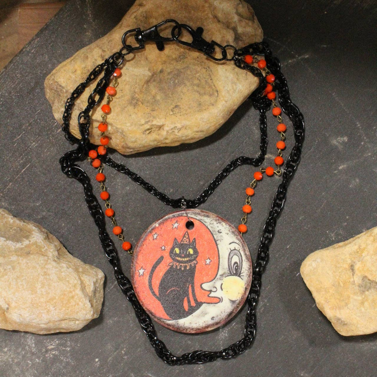 Vintage Halloween Fun Layered Necklace
