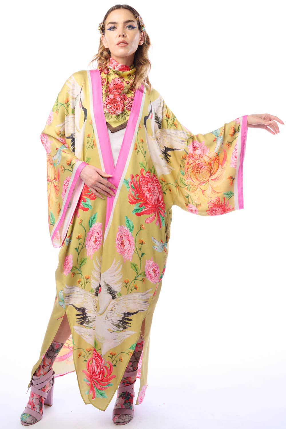 Aratta - The Legend Of The Crane Maxi Kimono