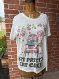 Jaded Gypsy Worn and Weathered Tee - Eat Cake