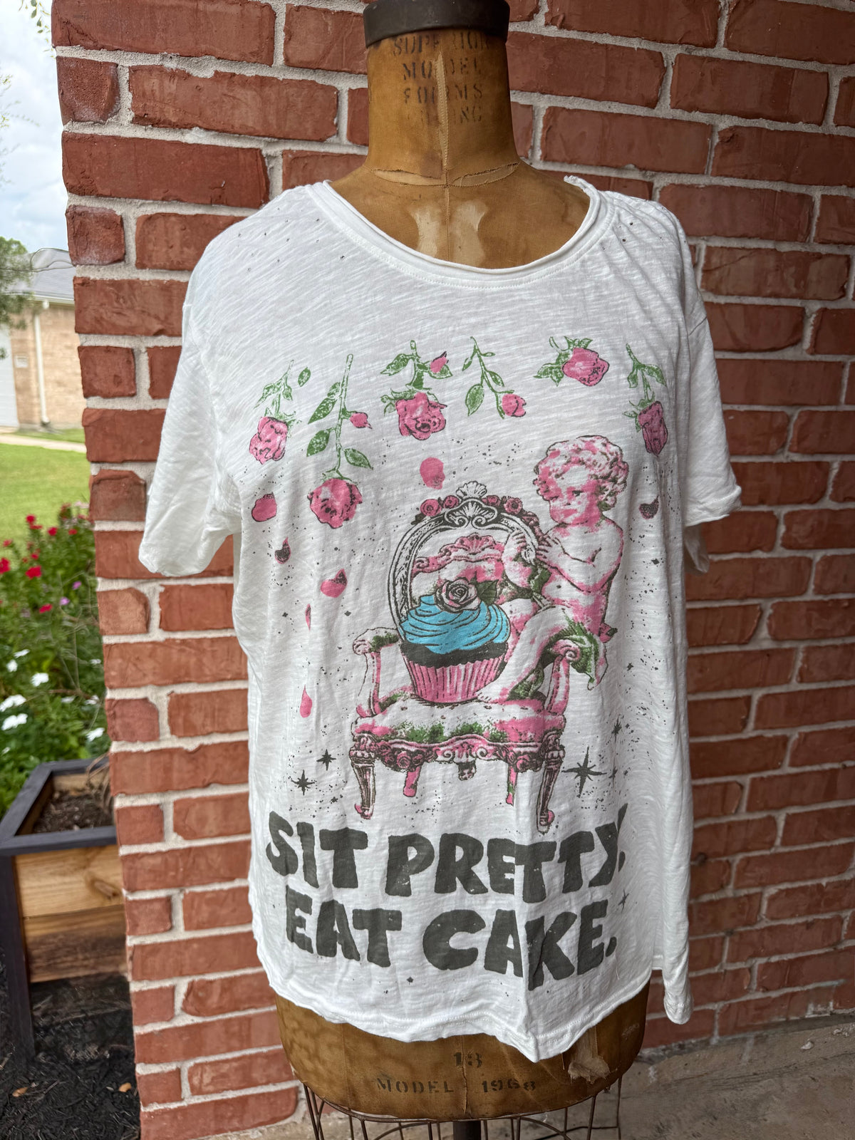 Jaded Gypsy Worn and Weathered Tee - Eat Cake