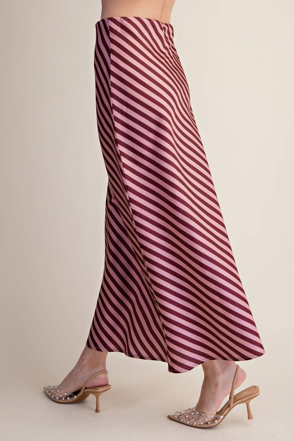 The Social Stripe Midi Skirt