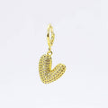 In Love Crystal Heart Charm