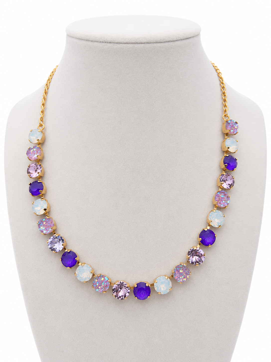 Posh Purple Rhinestone Necklace