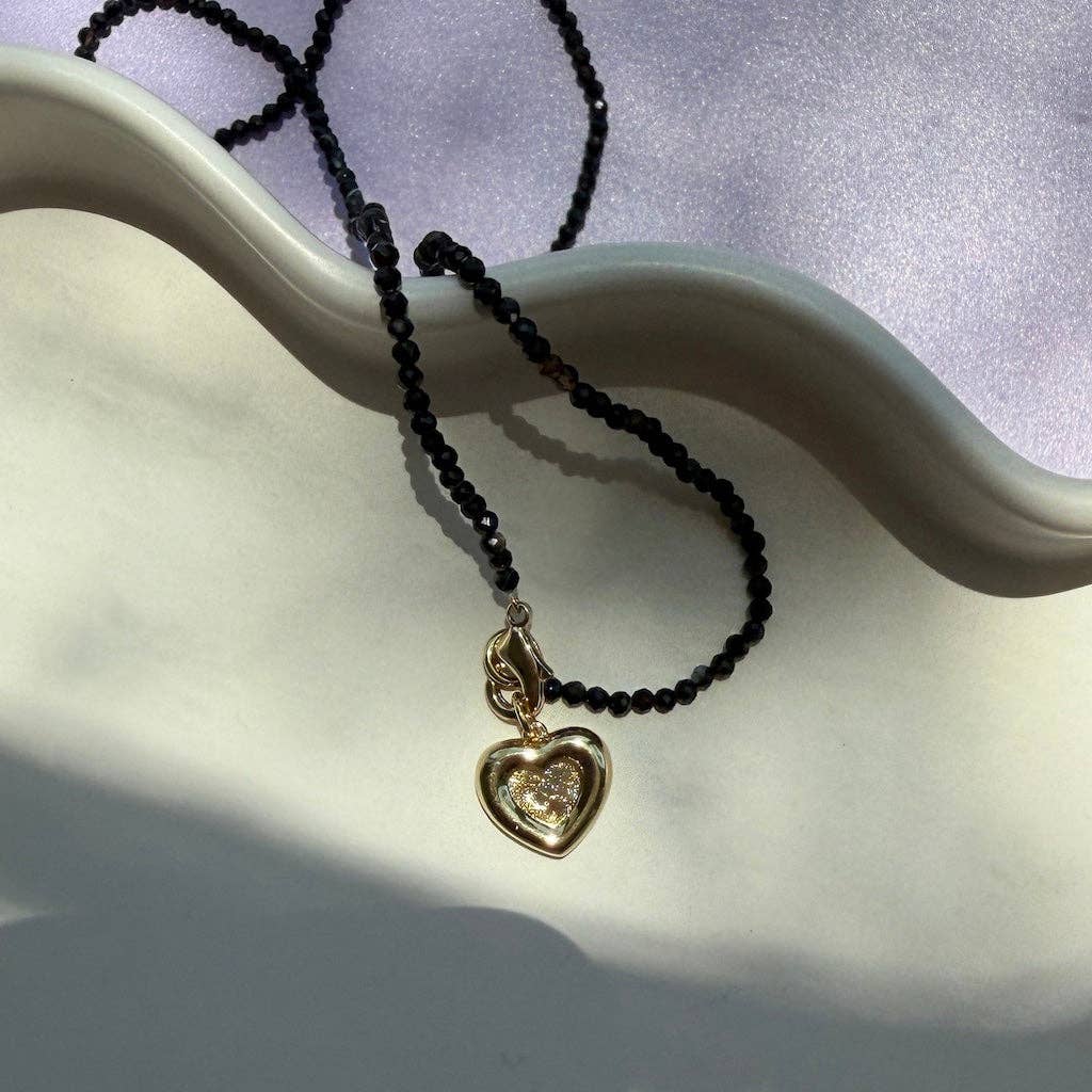 Chunky Heart Photo Frame Charm