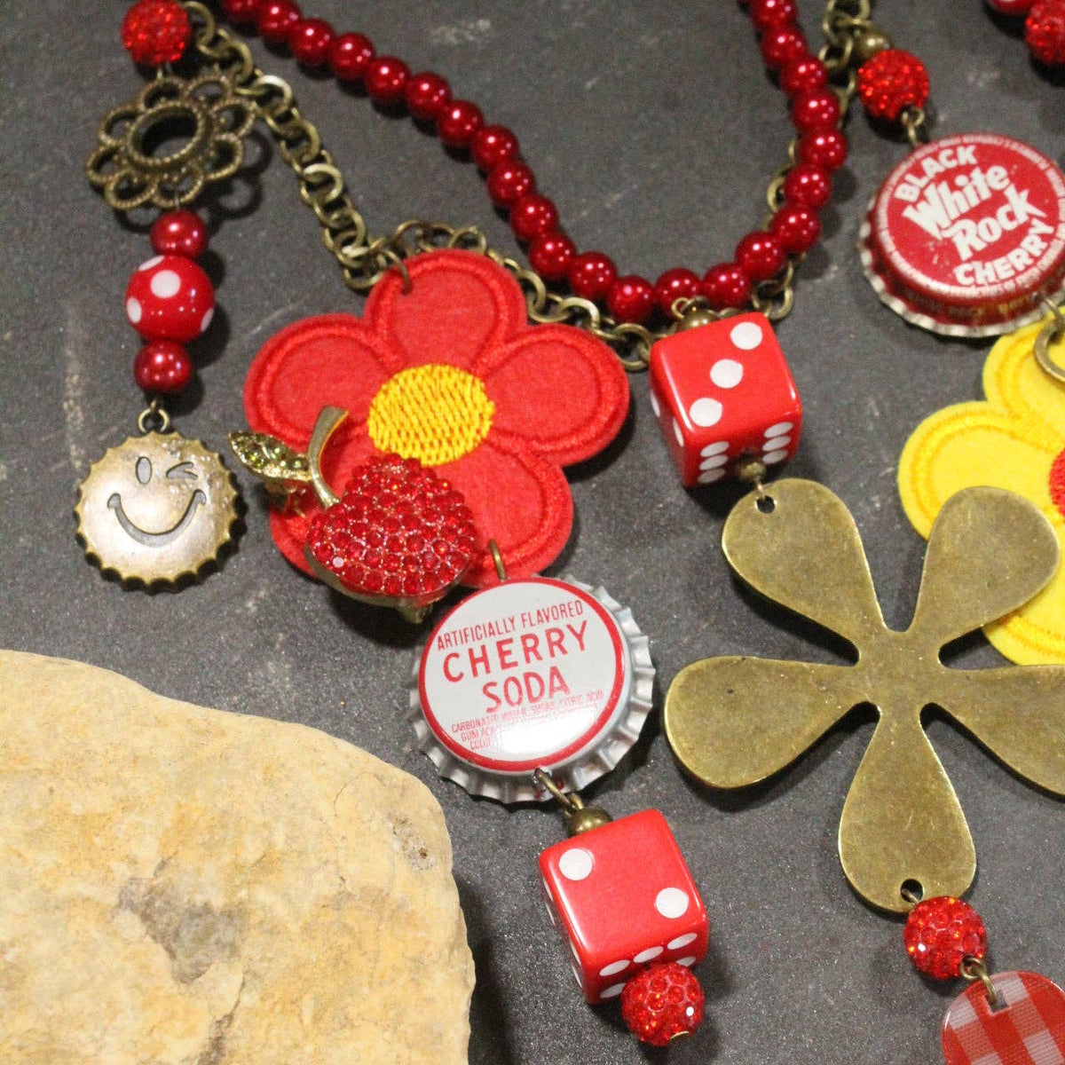 Cheesing With Cherries Charm’d Necklace
