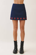 Hole Lotta Denim Mini Skirt