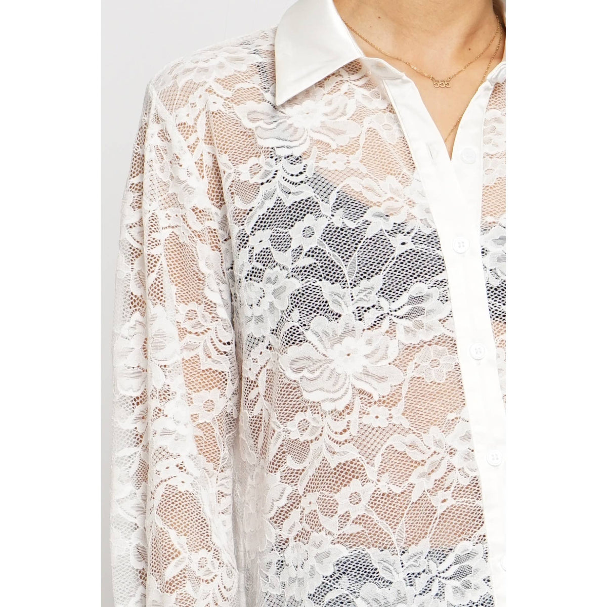 Love & Lace Button Down Shirt