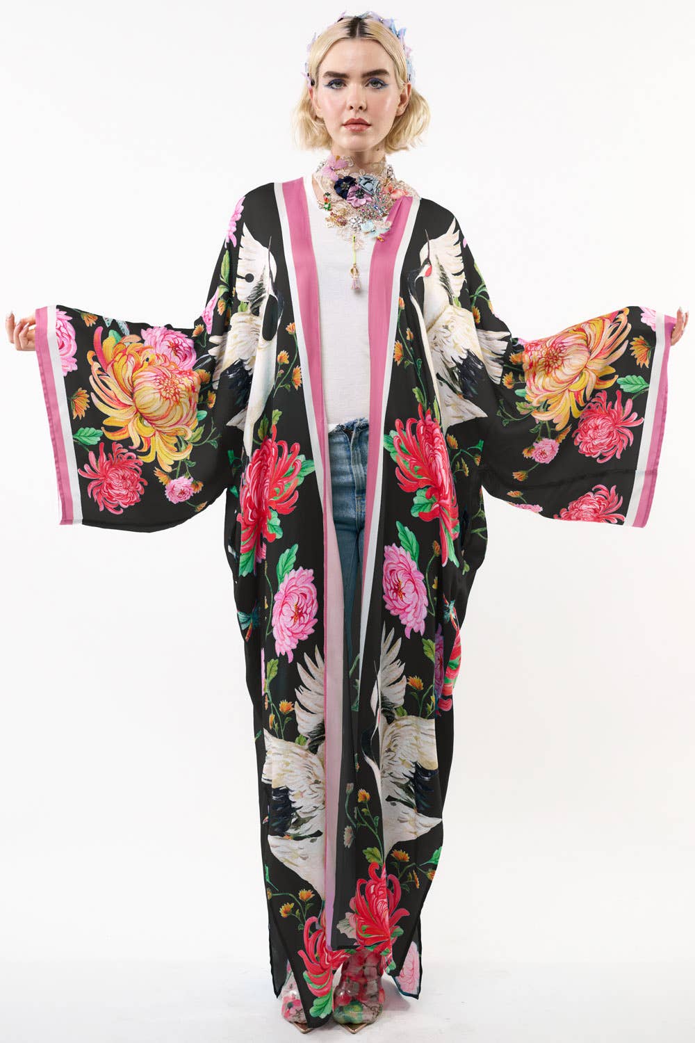 Aratta - The Legend Of The Crane Maxi Kimono