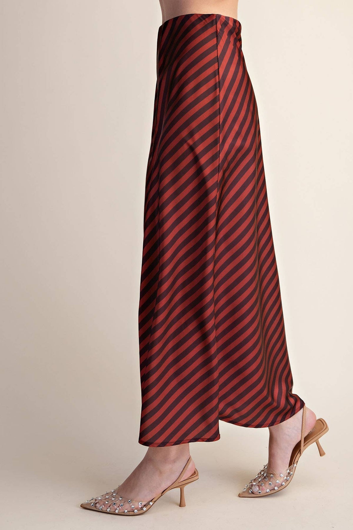 The Social Stripe Midi Skirt