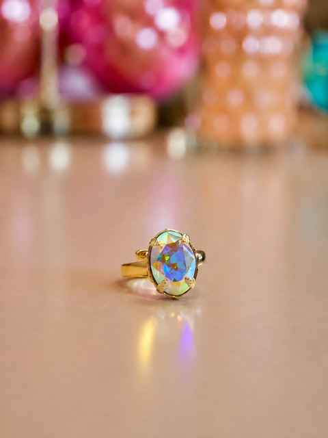 Socialite Adjustable Mini Cocktail Ring in Stolen Starlight