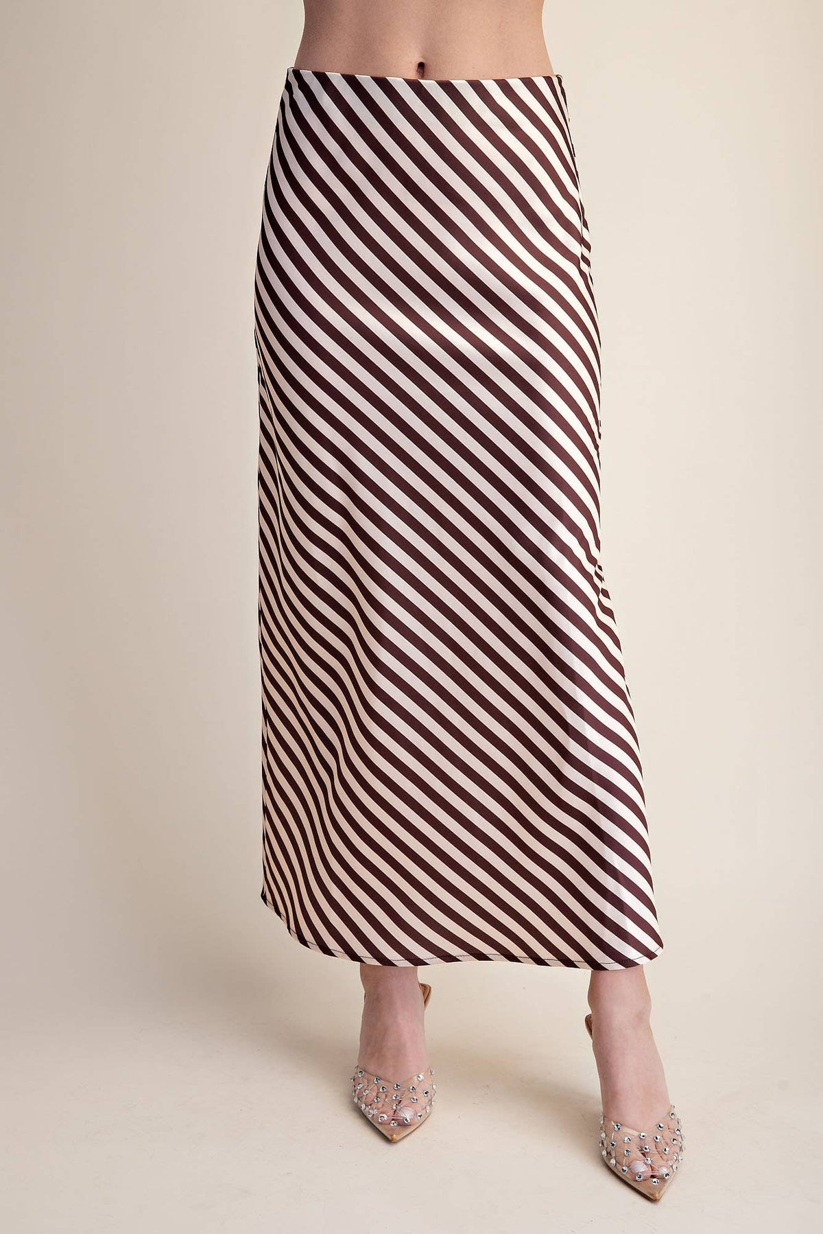 The Social Stripe Midi Skirt