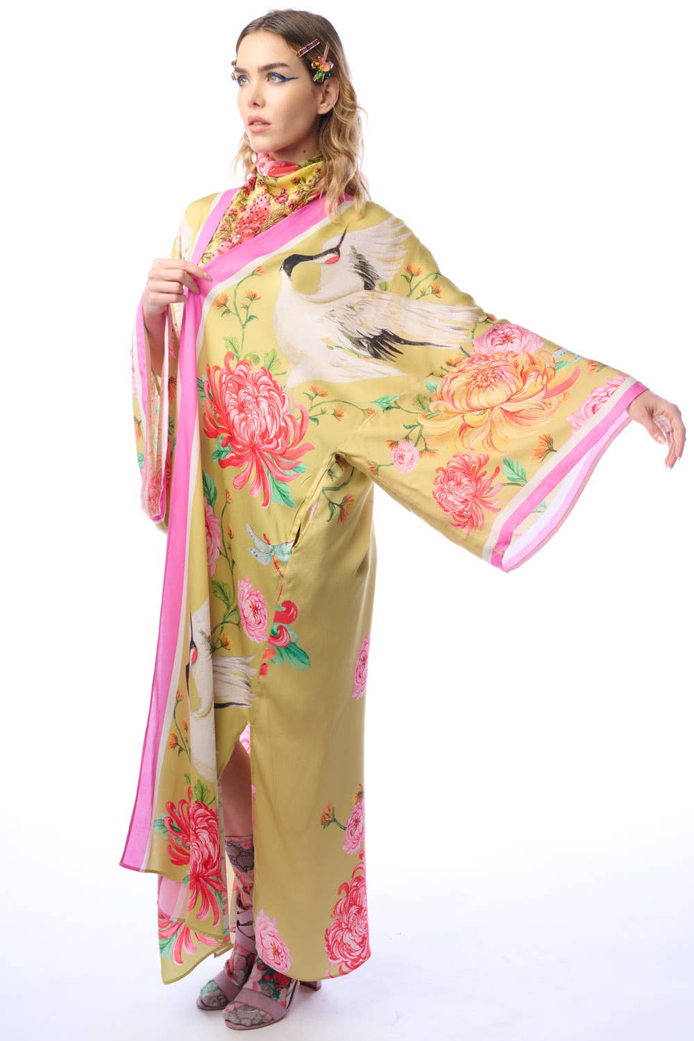 Aratta - The Legend Of The Crane Maxi Kimono