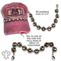 Small rhinestone trucker hat chain