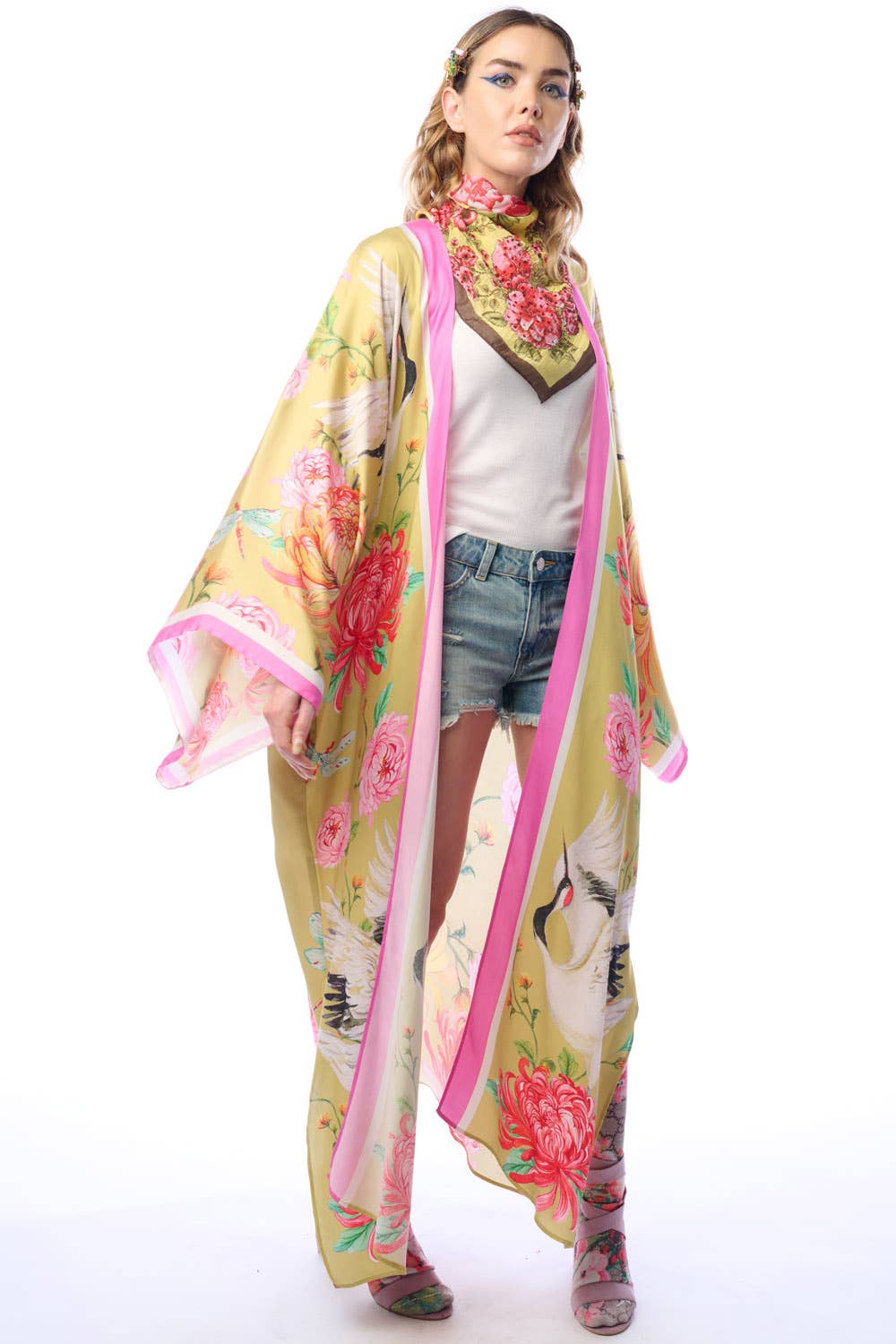 Aratta - The Legend Of The Crane Maxi Kimono