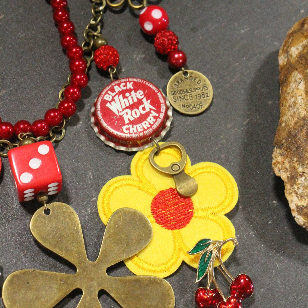 Cheesing With Cherries Charm’d Necklace
