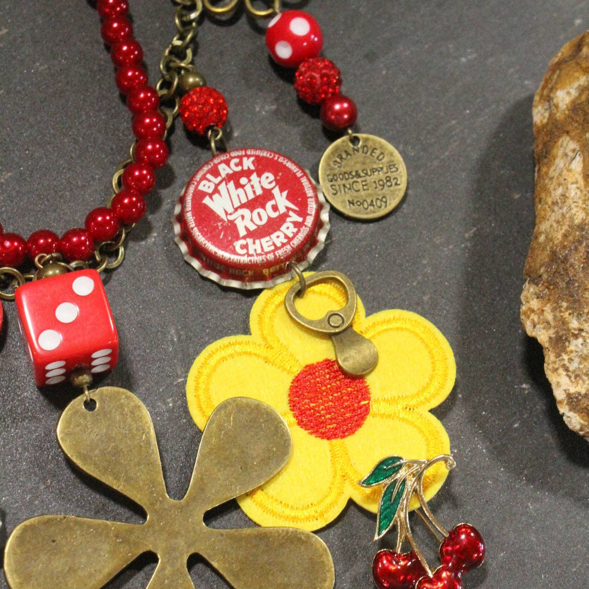 Cheesing With Cherries Charm’d Necklace