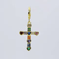 Cross of Hearts Colorful Charm