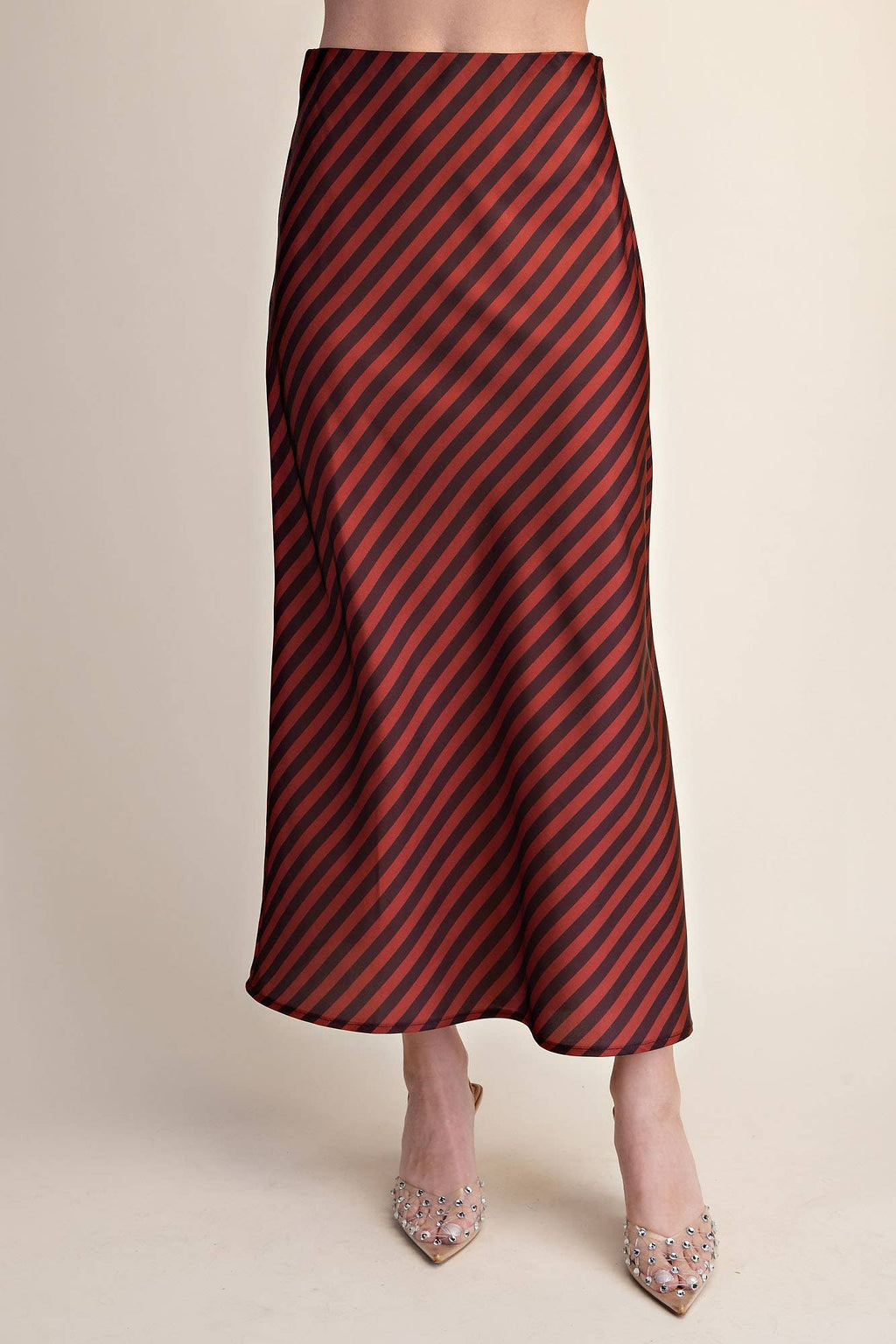 The Social Stripe Midi Skirt