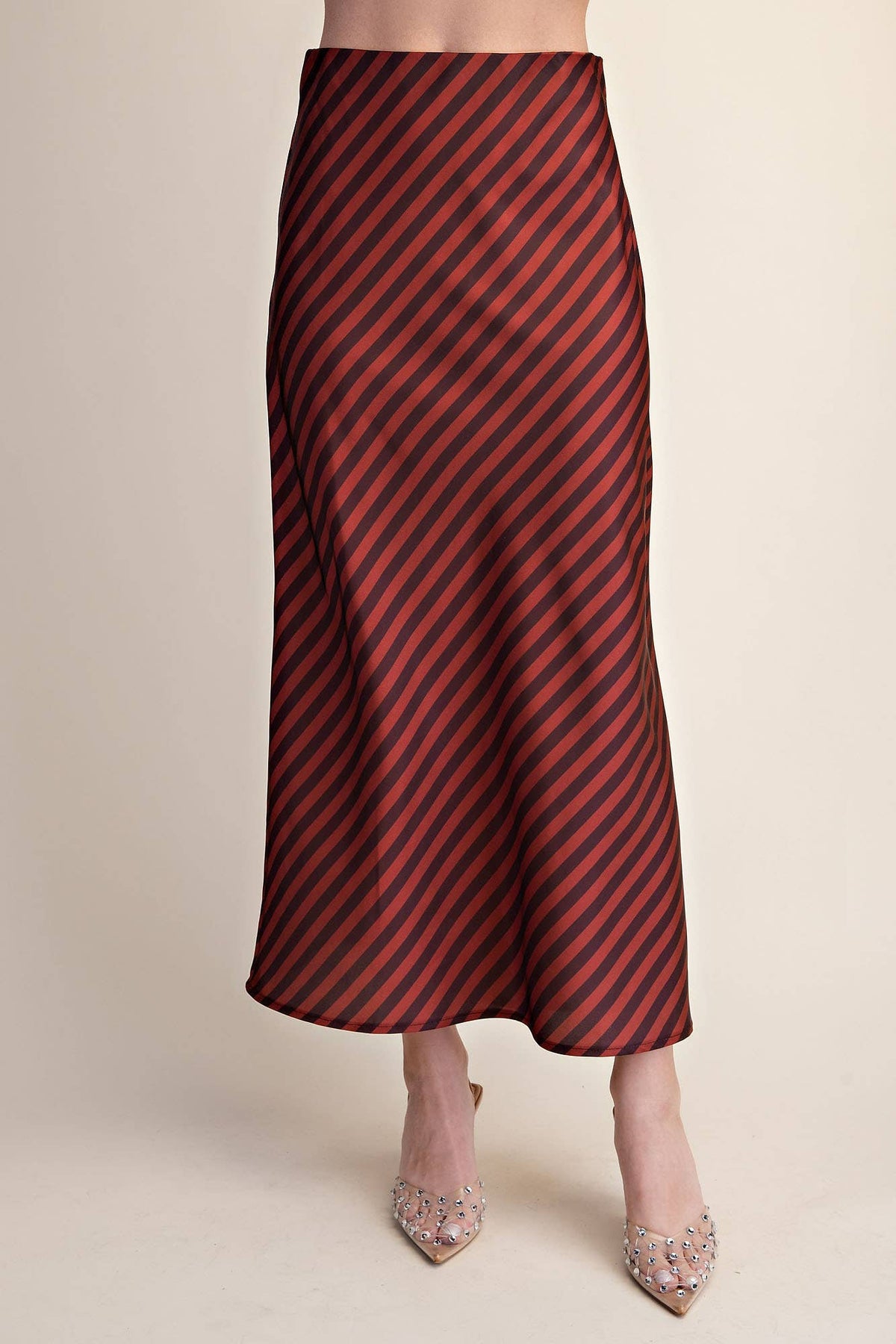 The Social Stripe Midi Skirt
