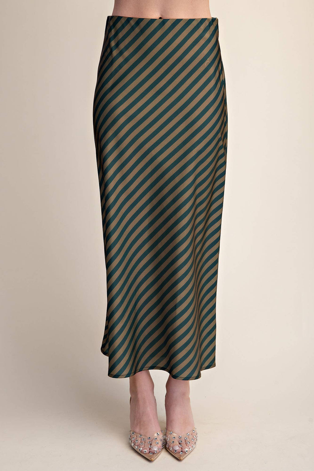 The Social Stripe Midi Skirt