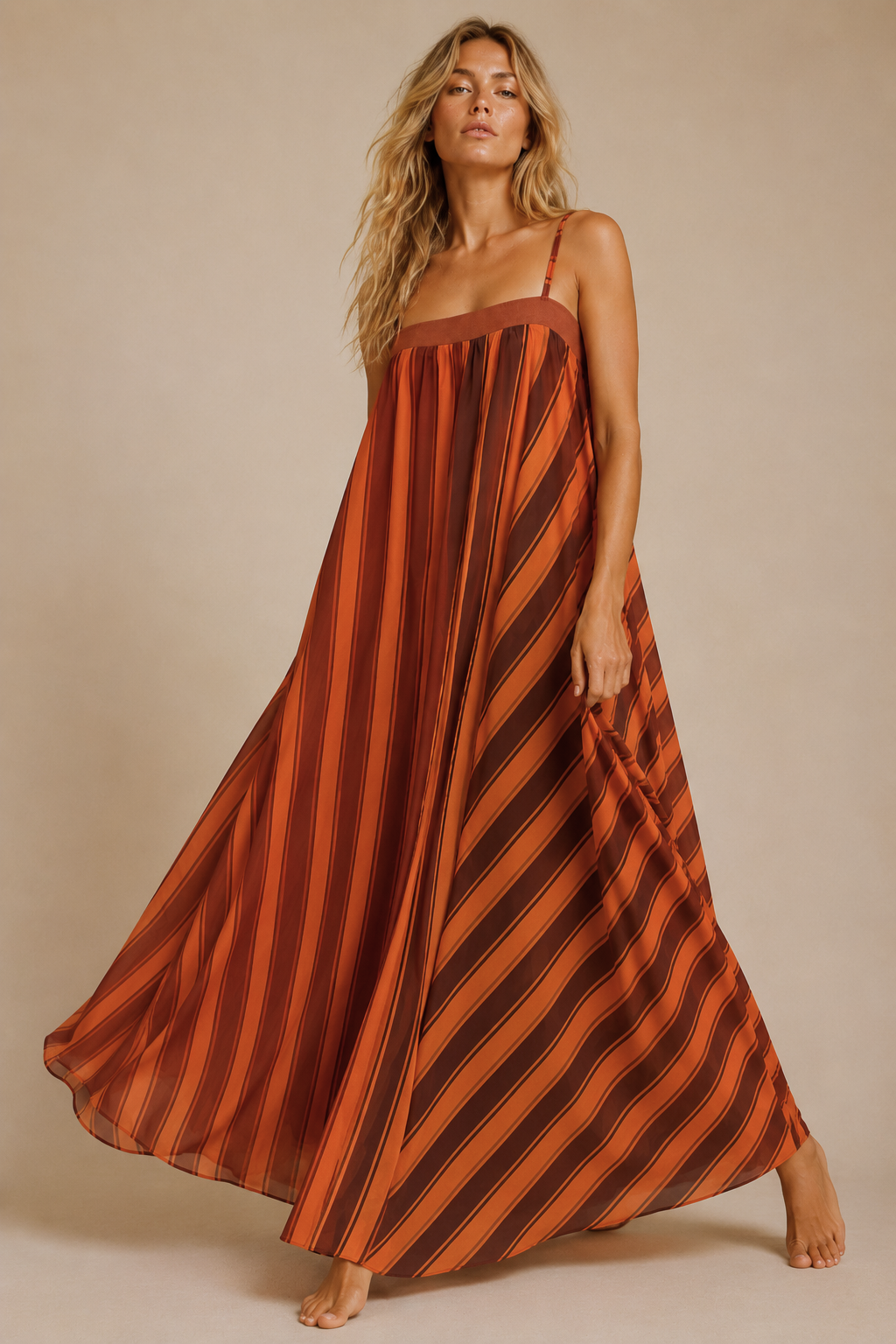 The Harvest Stripe Maxi Dress
