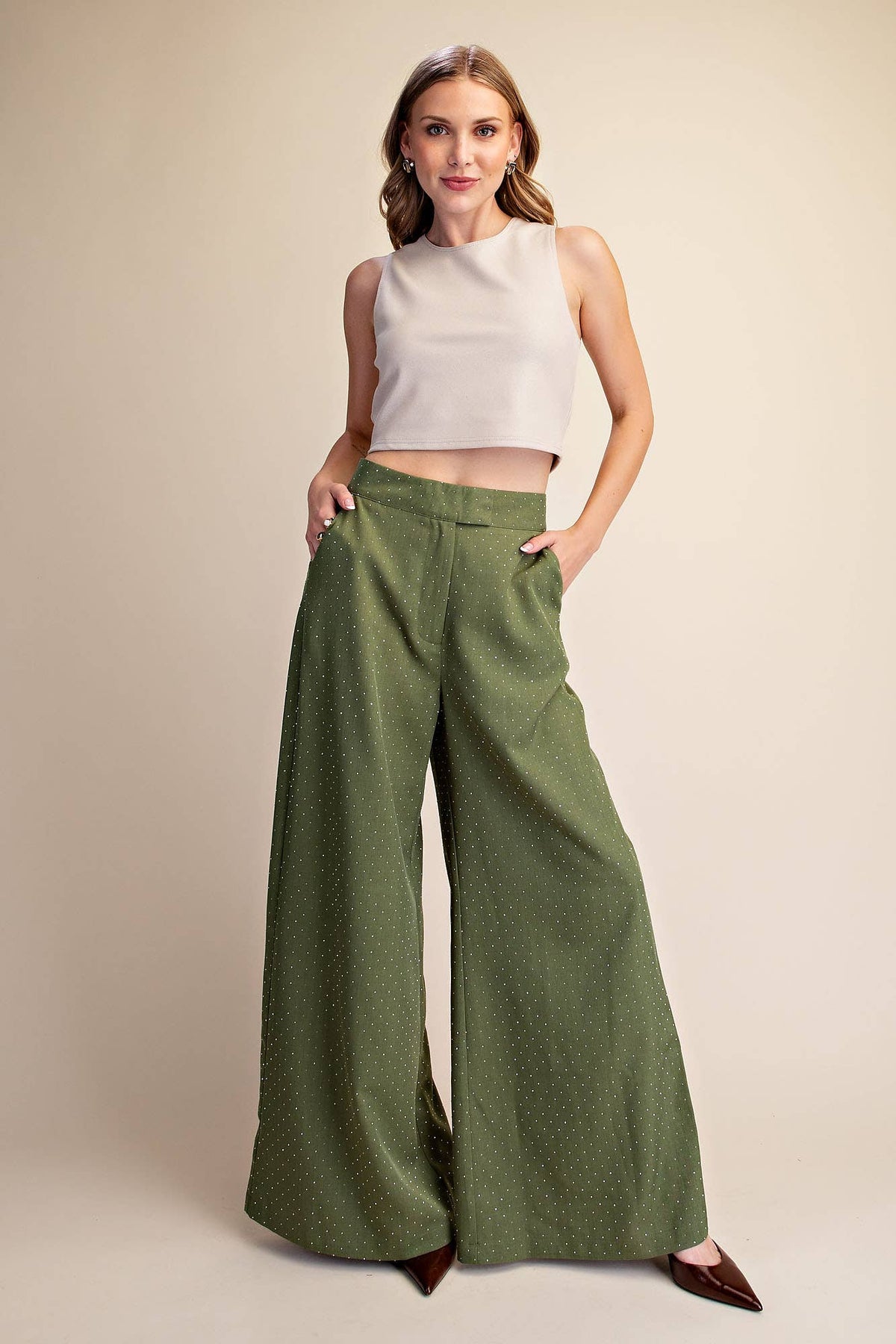 All That Glitters Wide-Leg Pants