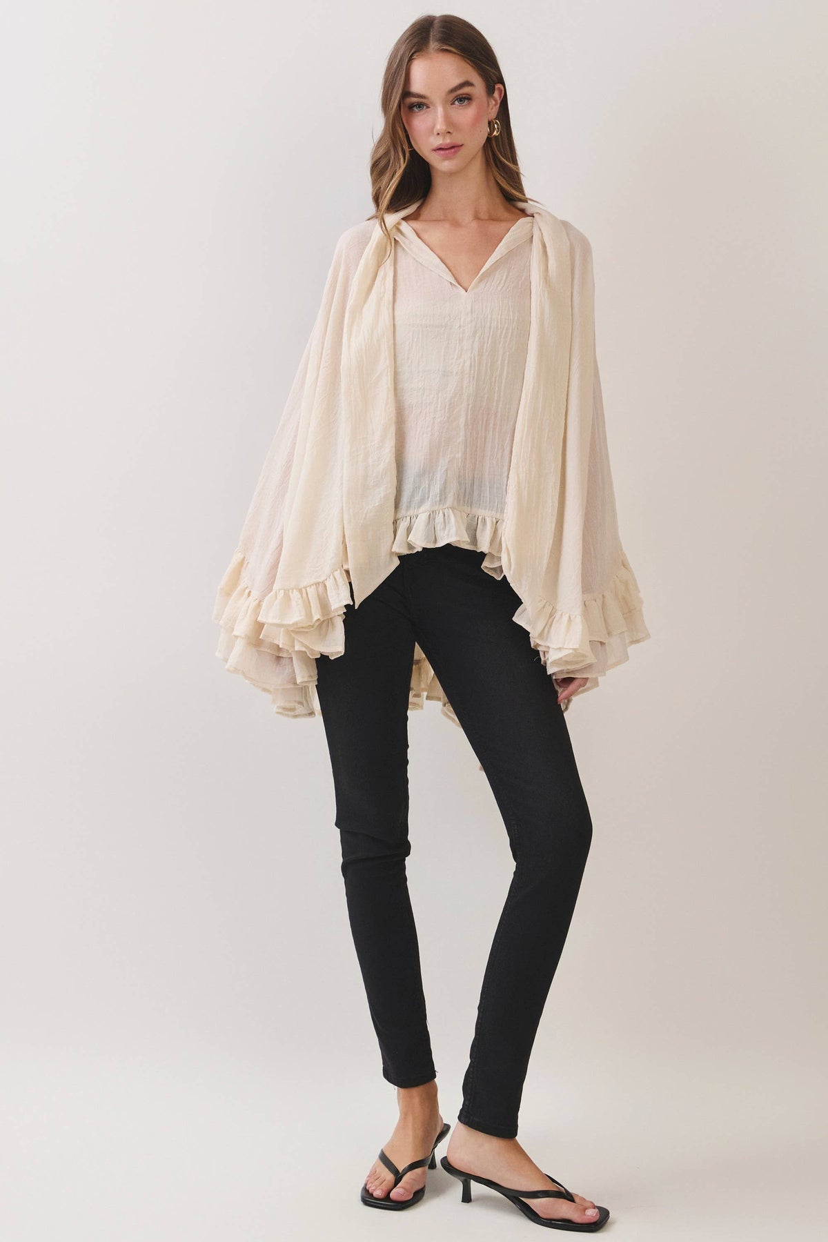In Full Swing Poncho Top