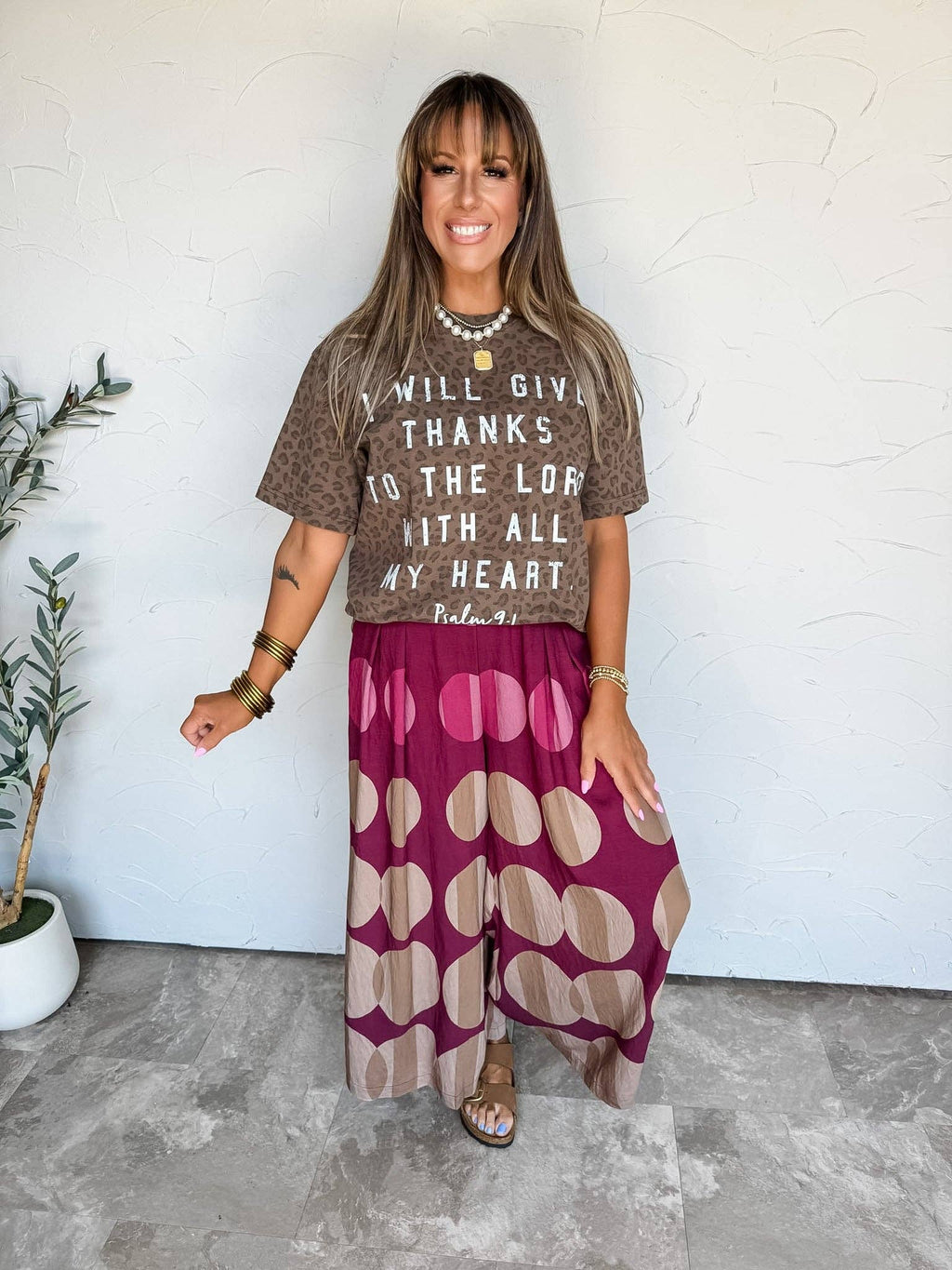 Thanks to the Lord Leopard Tee