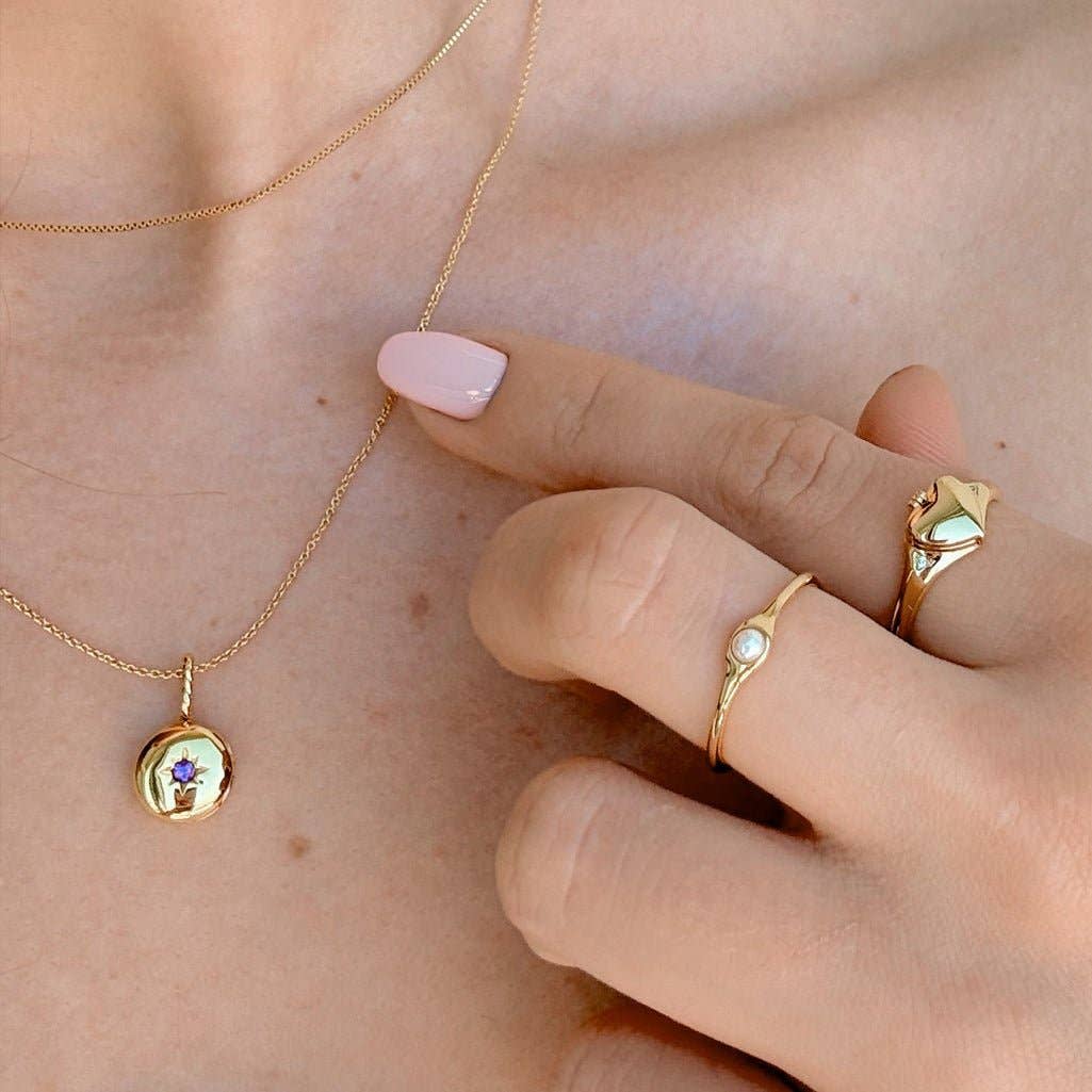 Heart Locket Ring - Size 5