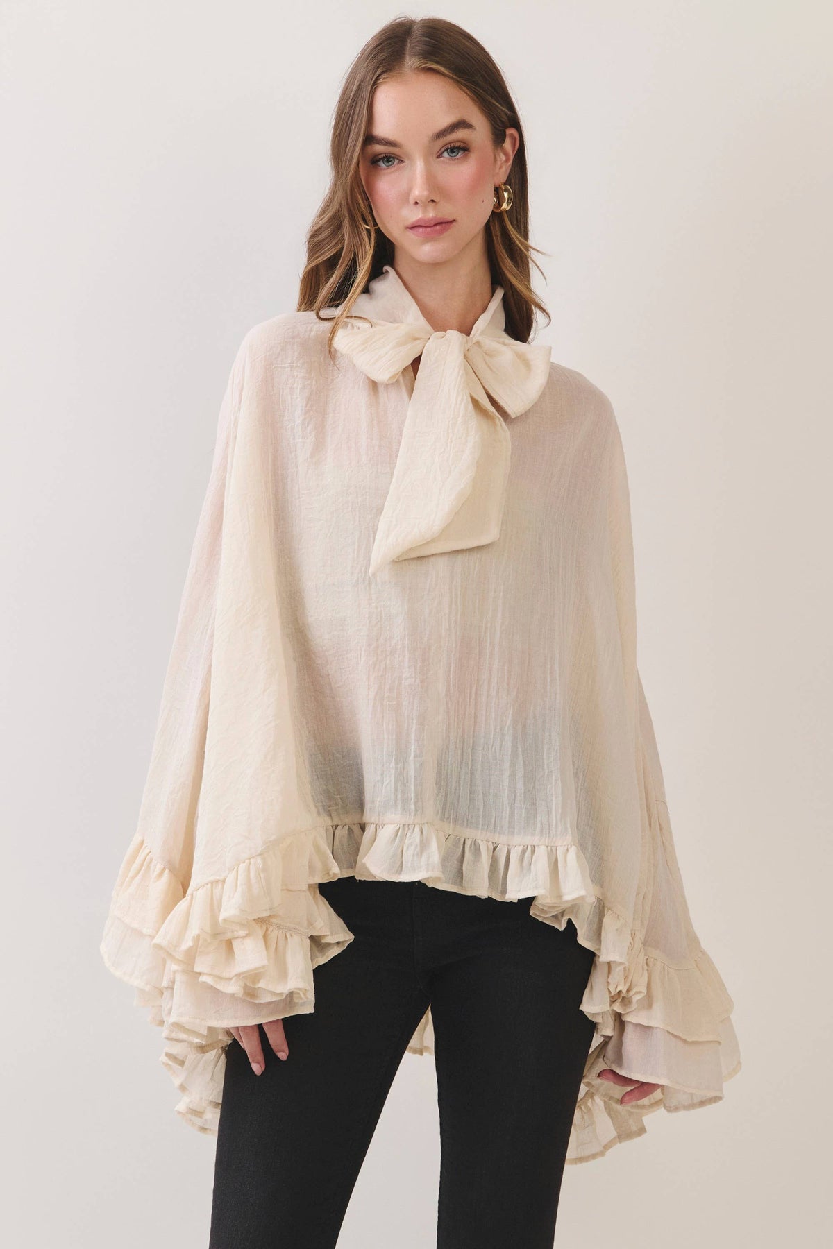In Full Swing Poncho Top