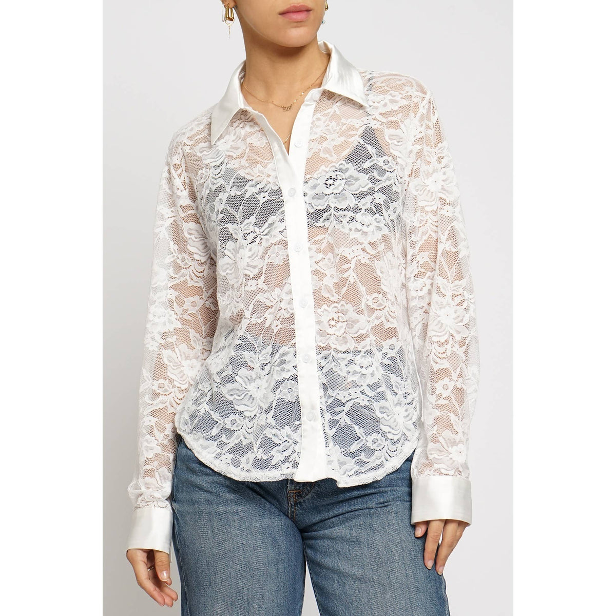 Love & Lace Button Down Shirt