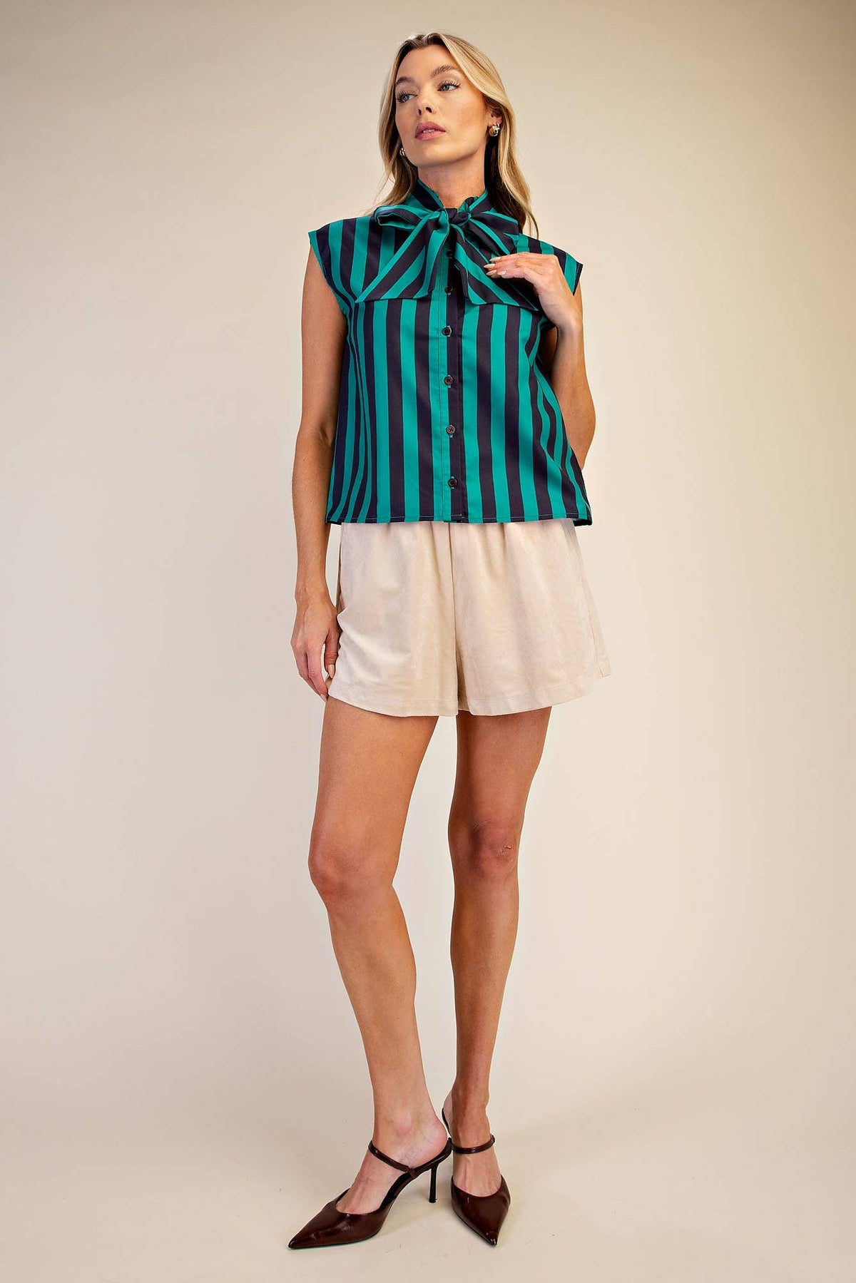 All Tied Up Striped Top