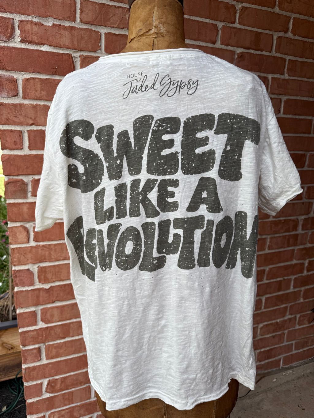 Jaded Gypsy Worn and Weathered Tee - Eat Cake