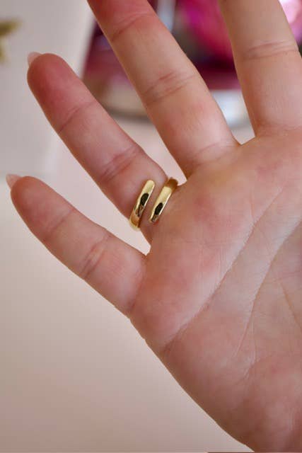 Vixen Adjustable Cocktail Ring in Rose