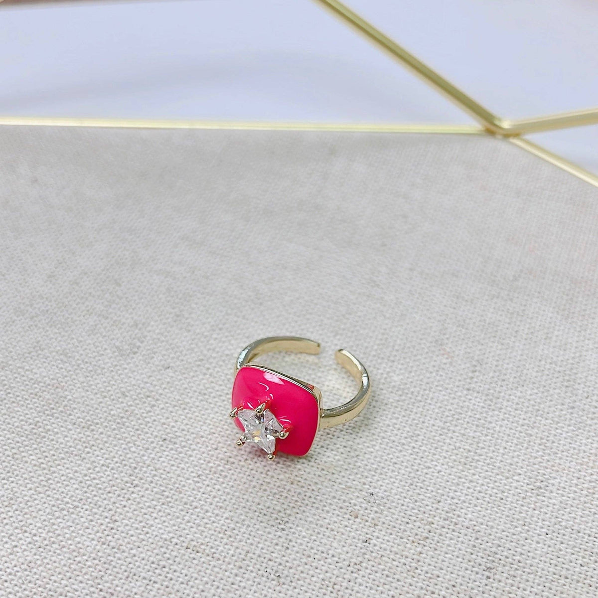 Star hot pink Ring