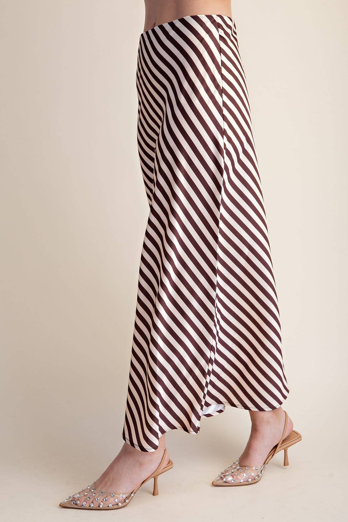 The Social Stripe Midi Skirt