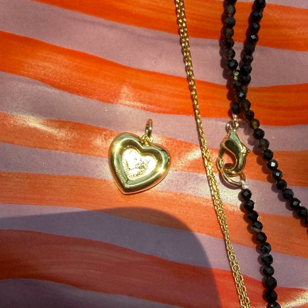 Chunky Heart Photo Frame Charm