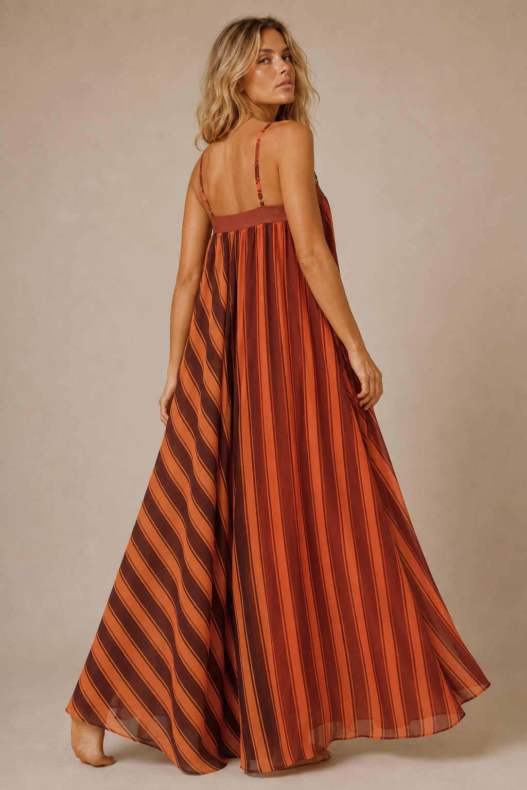 The Harvest Stripe Maxi Dress