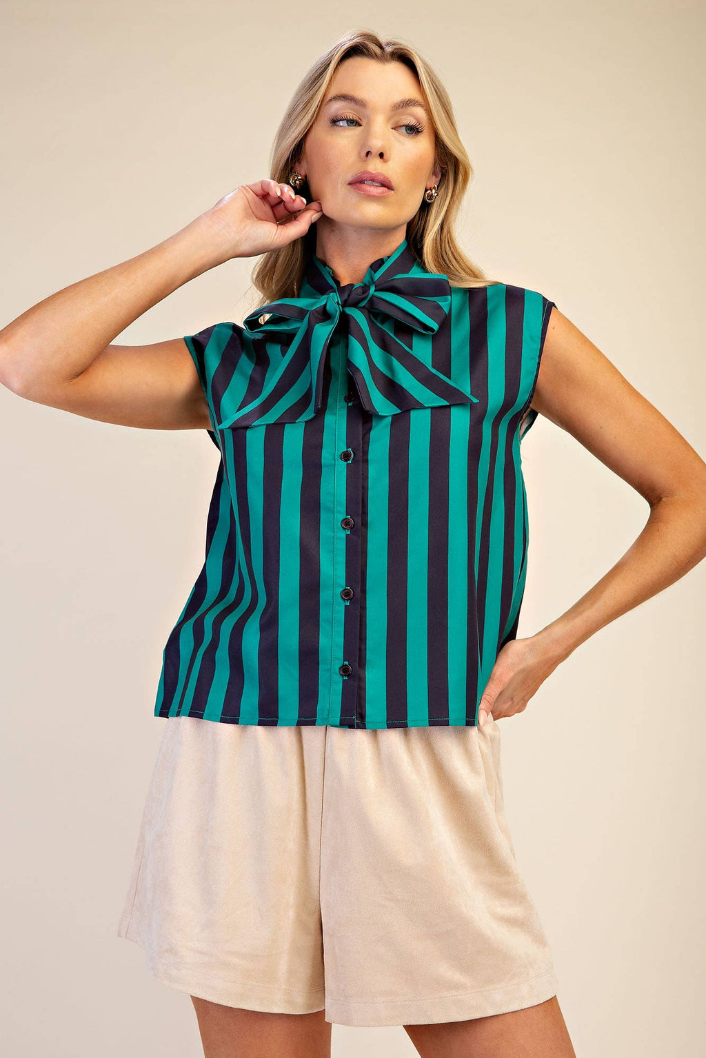 All Tied Up Striped Top