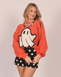 Halloween Ghost Knit Sweater