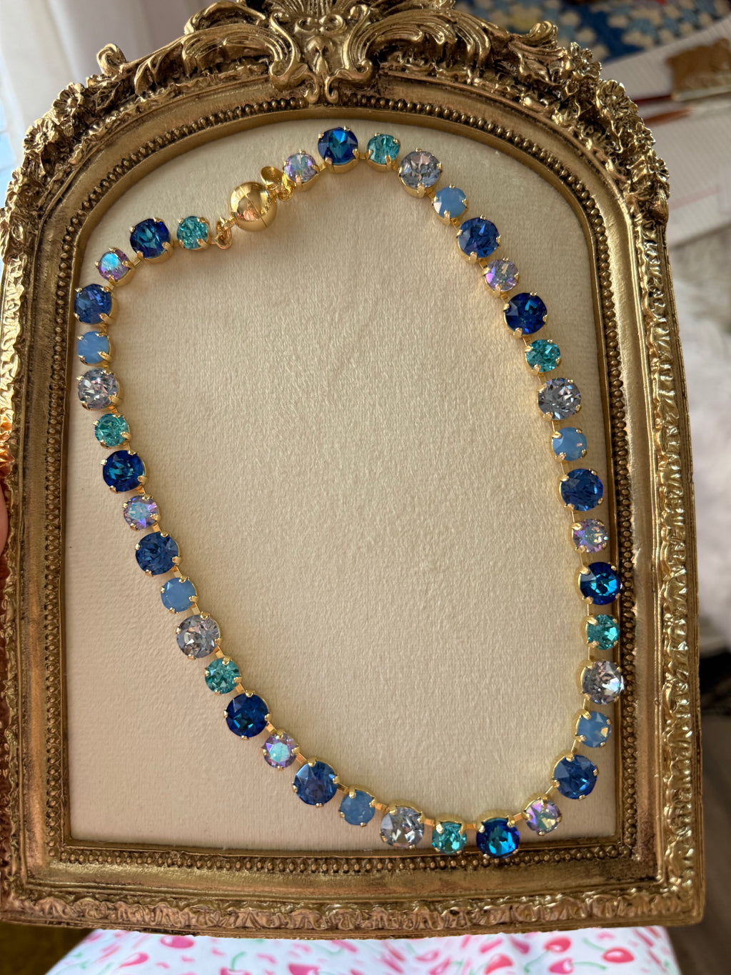 Blue Crush Austrian Crystal Necklace
