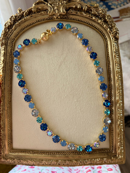 Blue Crush Austrian Crystal Necklace