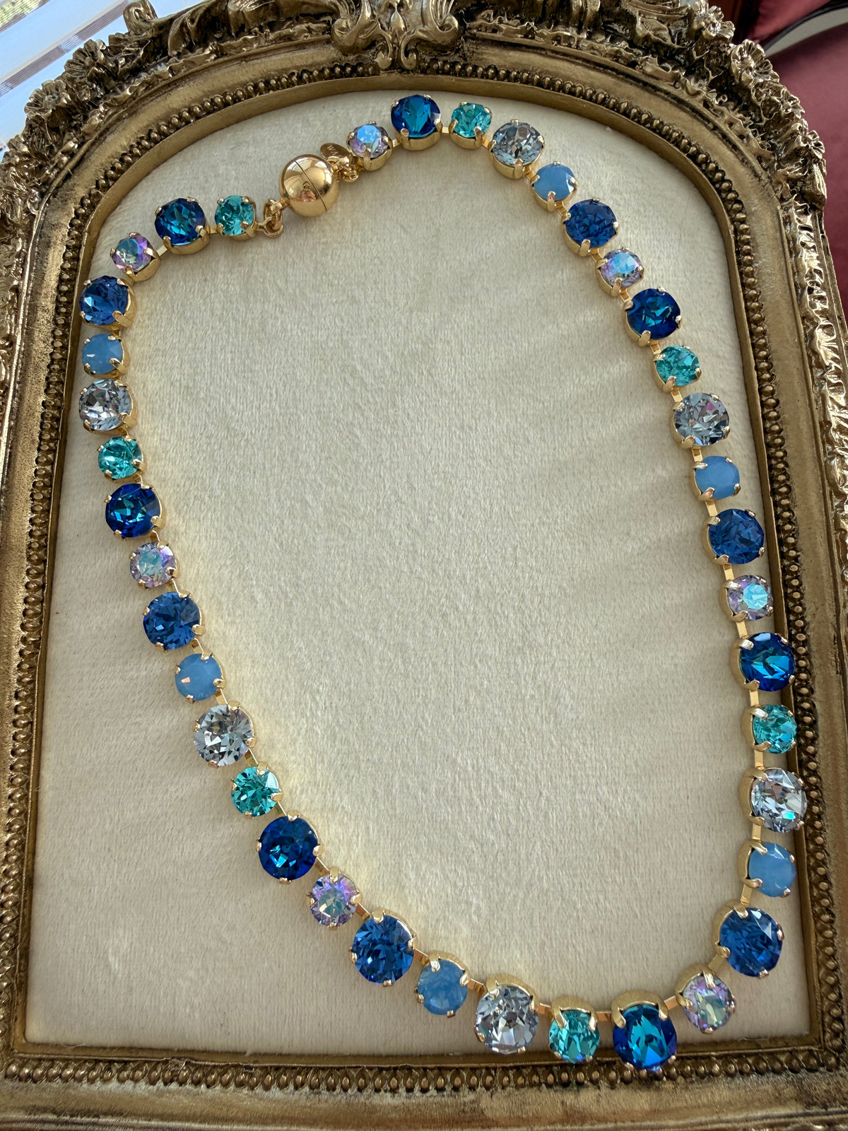 Blue Crush Austrian Crystal Necklace