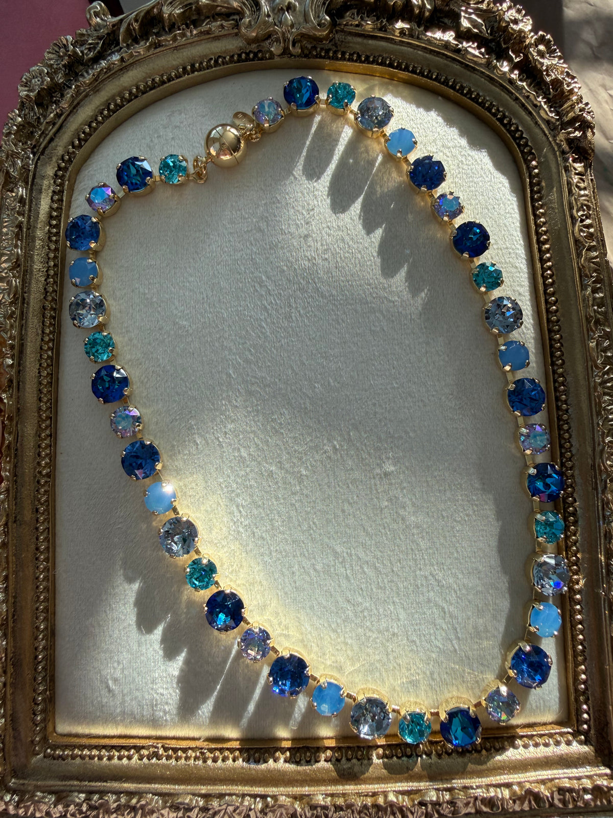 Blue Crush Austrian Crystal Necklace