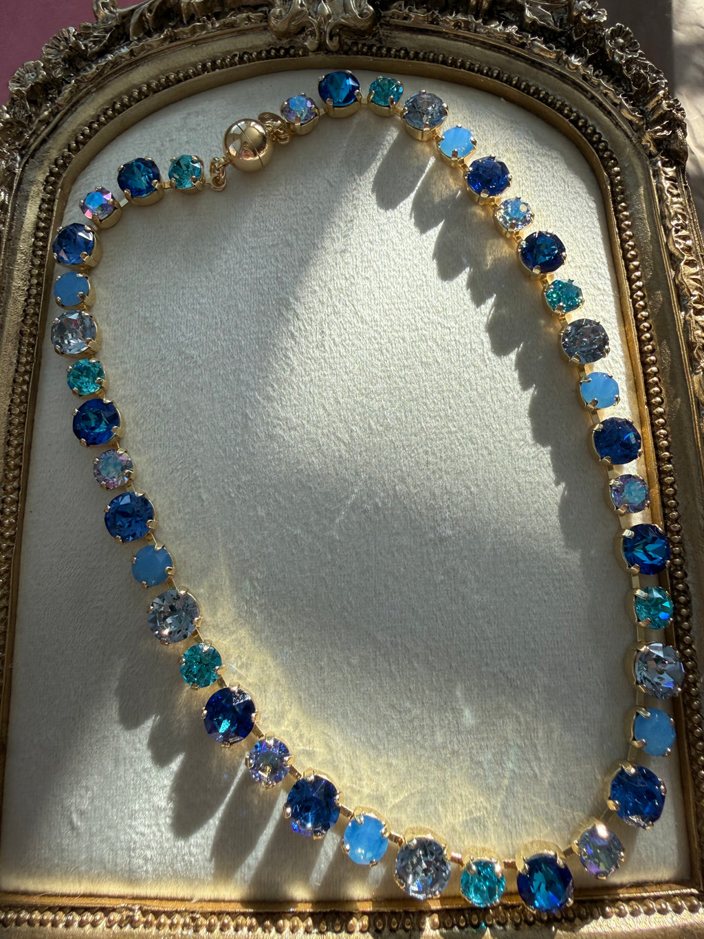 Blue Crush Austrian Crystal Necklace