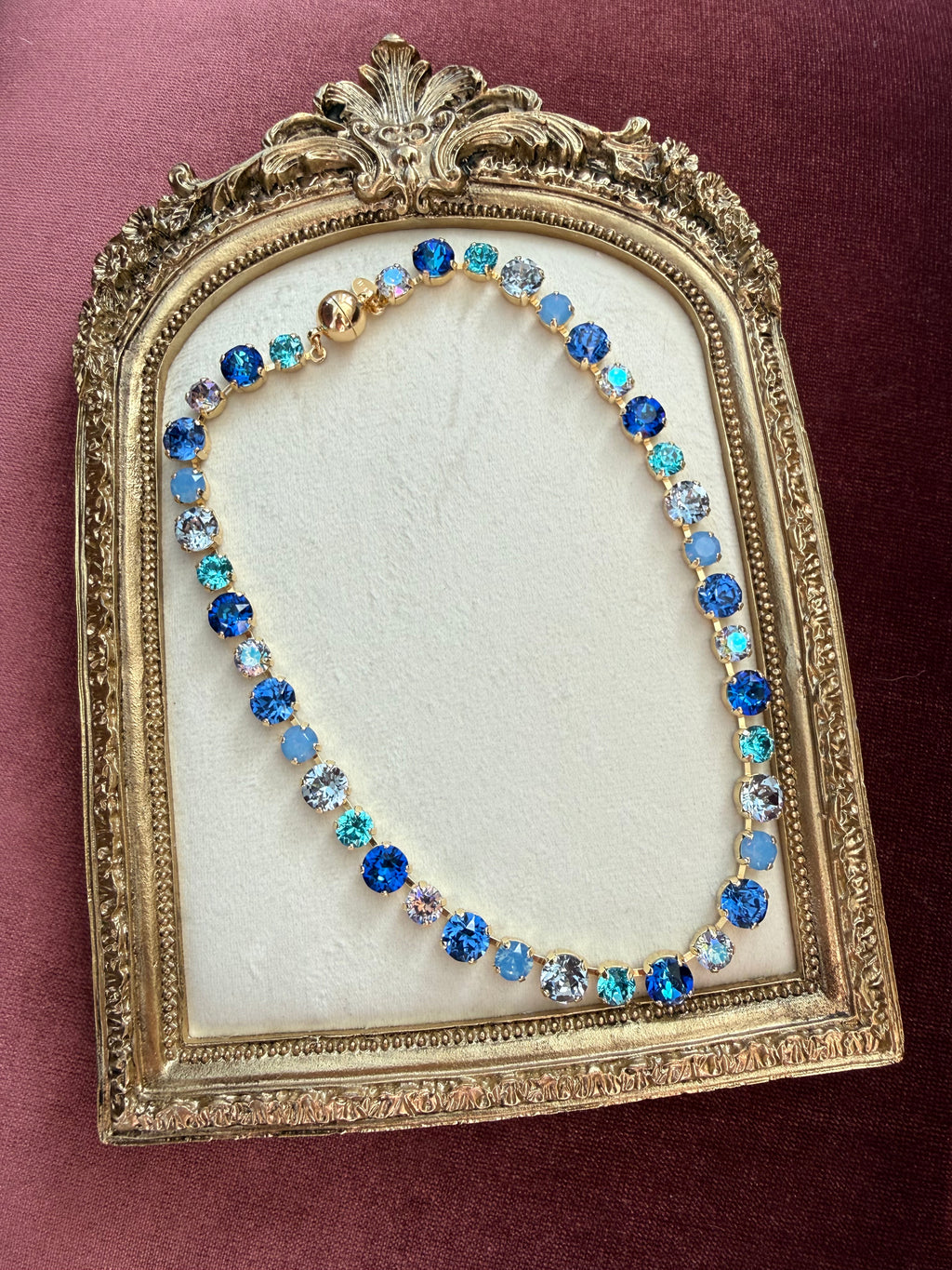 Blue Crush Austrian Crystal Necklace