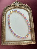 Pink Sorbet Austrian Crystal Necklace